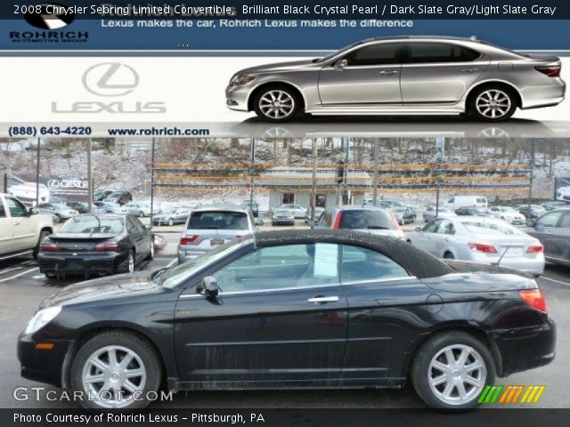 2008 Chrysler Sebring Limited Convertible in Brilliant Black Crystal Pearl