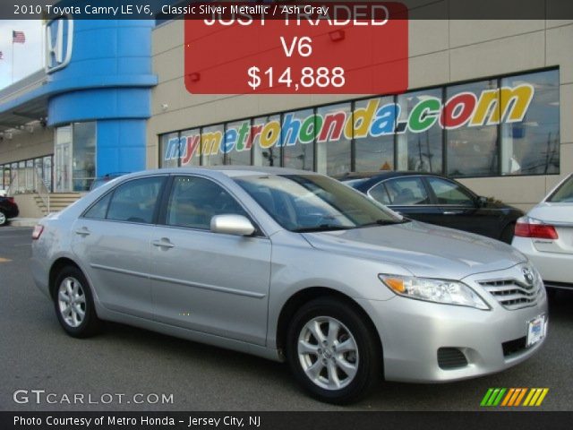 2010 Toyota Camry LE V6 in Classic Silver Metallic