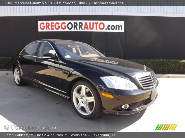 2008 Mercedes-Benz S 550 4Matic Sedan in Black