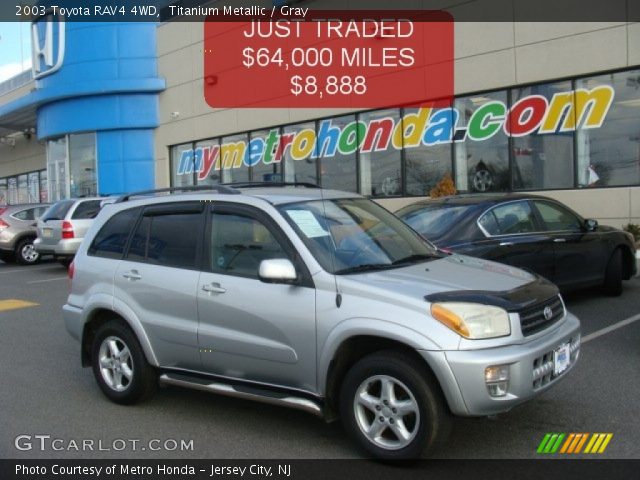 2003 Toyota RAV4 4WD in Titanium Metallic