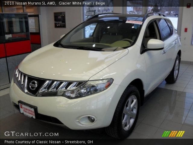 2010 Nissan Murano SL AWD in Glacier White Pearl