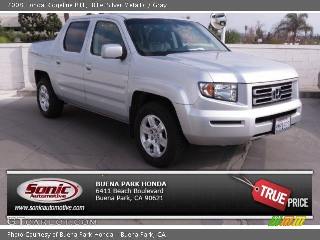2008 Honda Ridgeline RTL in Billet Silver Metallic