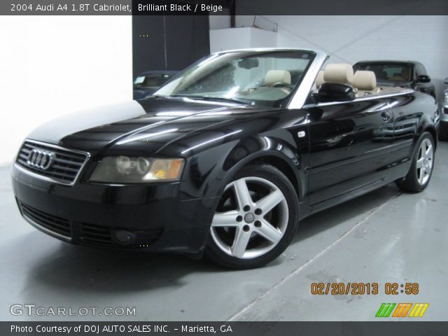 2004 Audi A4 1.8T Cabriolet in Brilliant Black