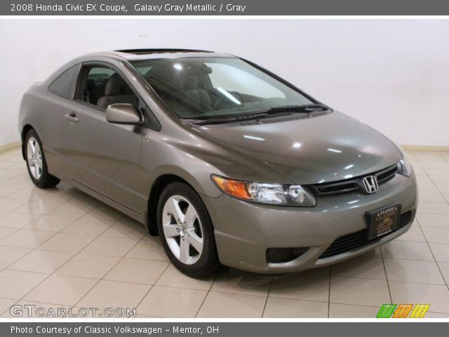 2008 Honda Civic EX Coupe in Galaxy Gray Metallic