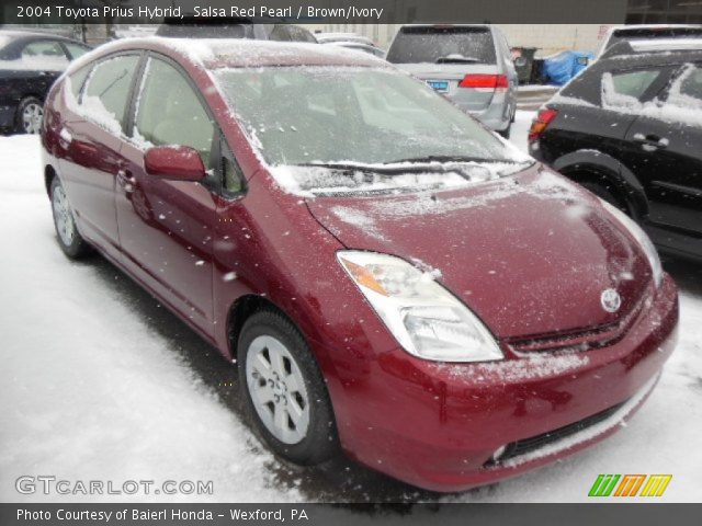 2004 Toyota Prius Hybrid in Salsa Red Pearl