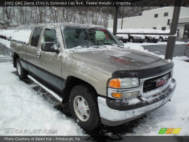 2002 GMC Sierra 1500 SL Extended Cab 4x4 in Pewter Metallic