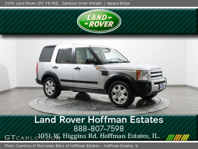 2006 Land Rover LR3 V8 HSE in Zambezi Silver Metallic
