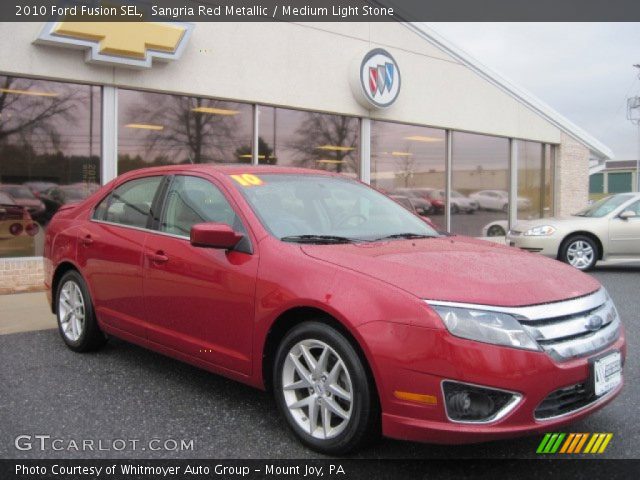 2010 Ford Fusion SEL in Sangria Red Metallic