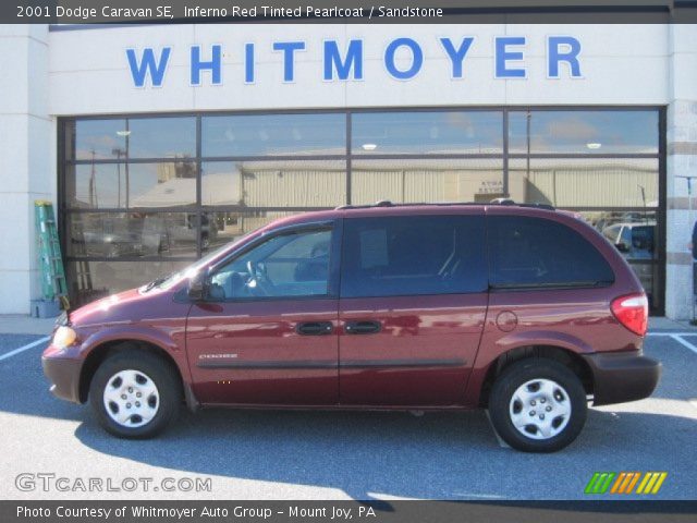 2001 Dodge Caravan SE in Inferno Red Tinted Pearlcoat