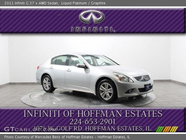 2011 Infiniti G 37 x AWD Sedan in Liquid Platinum