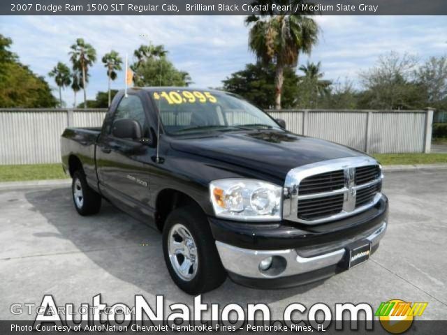 2007 Dodge Ram 1500 SLT Regular Cab in Brilliant Black Crystal Pearl