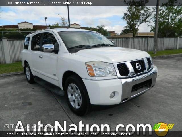 2006 Nissan Armada LE in Blizzard White