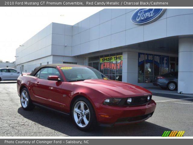 2010 Ford Mustang GT Premium Convertible in Red Candy Metallic