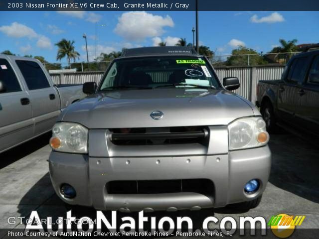 2003 Nissan Frontier XE V6 Crew Cab in Granite Metallic