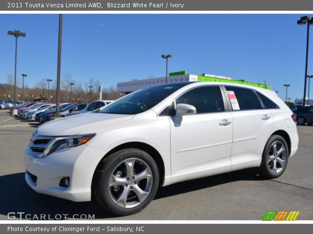 2013 Toyota Venza Limited AWD in Blizzard White Pearl