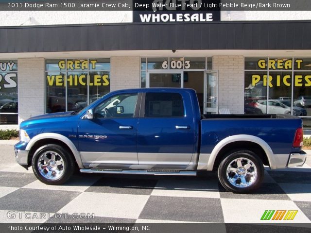 2011 Dodge Ram 1500 Laramie Crew Cab in Deep Water Blue Pearl