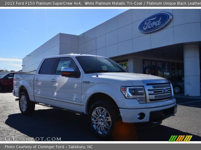 2013 Ford F150 Platinum SuperCrew 4x4 in White Platinum Metallic Tri-Coat