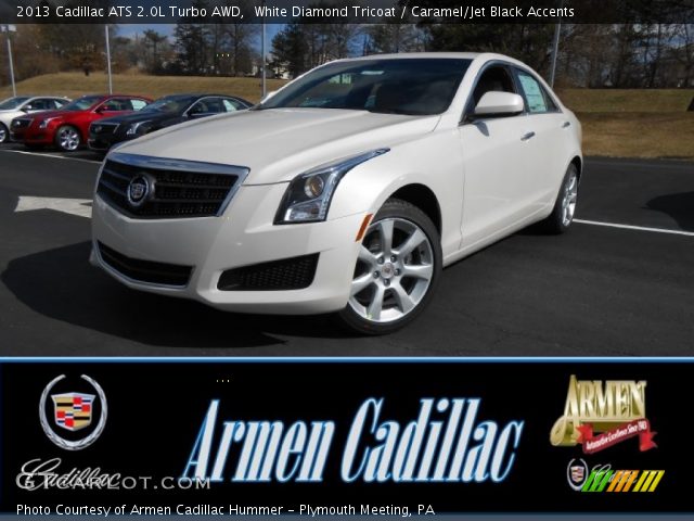 2013 Cadillac ATS 2.0L Turbo AWD in White Diamond Tricoat