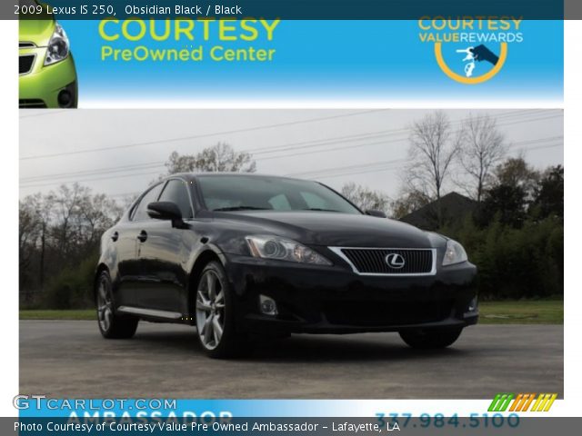 2009 Lexus IS 250 in Obsidian Black