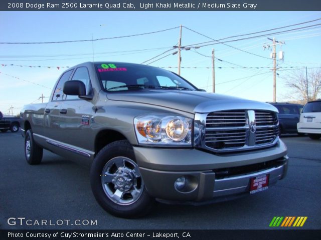 2008 Dodge Ram 2500 Laramie Quad Cab in Light Khaki Metallic