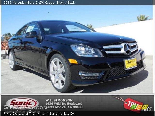 2013 Mercedes-Benz C 250 Coupe in Black