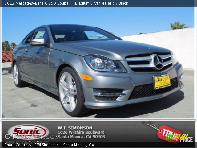 2013 Mercedes-Benz C 250 Coupe in Palladium Silver Metallic