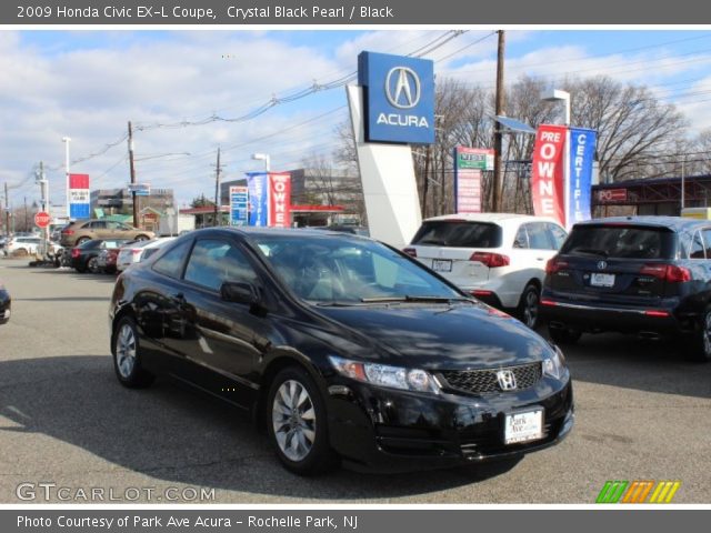 2009 Honda Civic EX-L Coupe in Crystal Black Pearl
