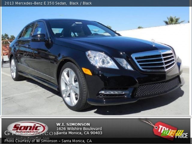 2013 Mercedes-Benz E 350 Sedan in Black