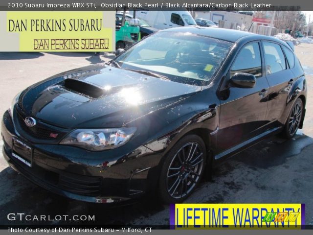 2010 Subaru Impreza WRX STi in Obsidian Black Pearl