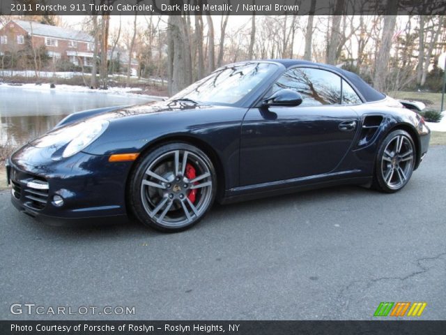 2011 Porsche 911 Turbo Cabriolet in Dark Blue Metallic