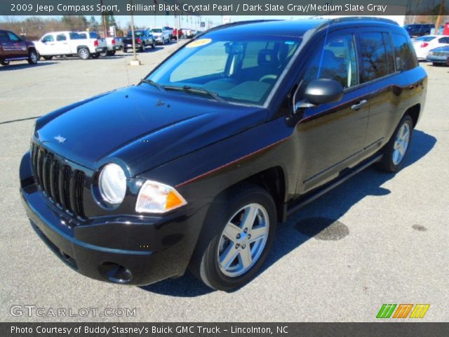 2009 Jeep Compass Sport in Brilliant Black Crystal Pearl