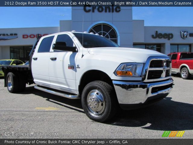 2012 Dodge Ram 3500 HD ST Crew Cab 4x4 Dually Chassis in Bright White