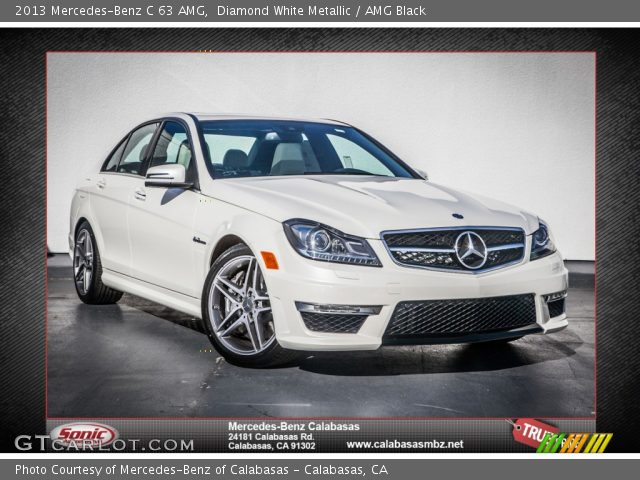 2013 Mercedes-Benz C 63 AMG in Diamond White Metallic