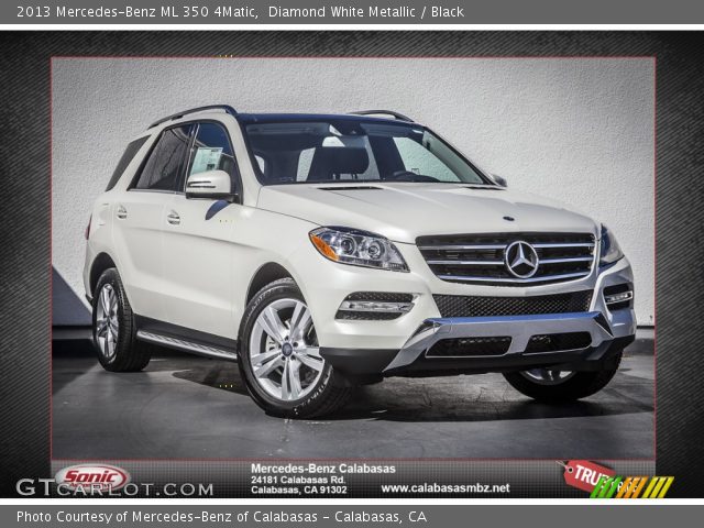 2013 Mercedes-Benz ML 350 4Matic in Diamond White Metallic