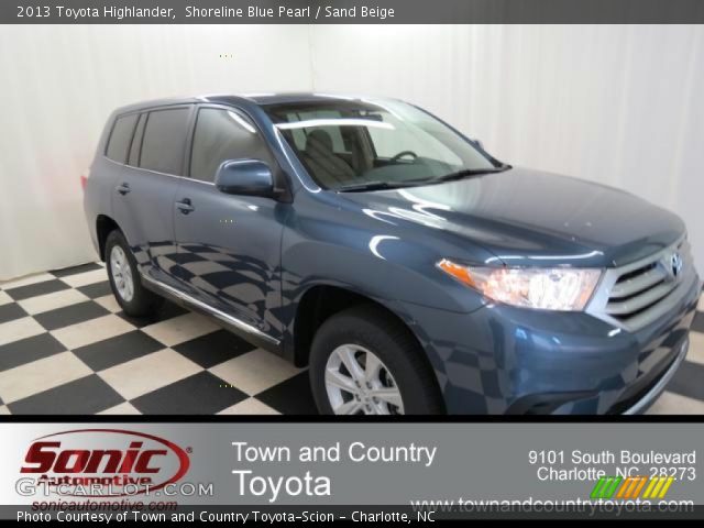 2013 Toyota Highlander  in Shoreline Blue Pearl