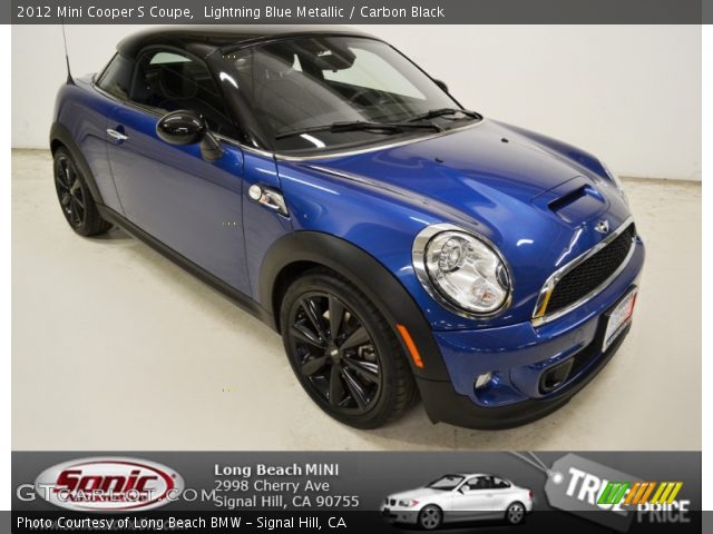 2012 Mini Cooper S Coupe in Lightning Blue Metallic
