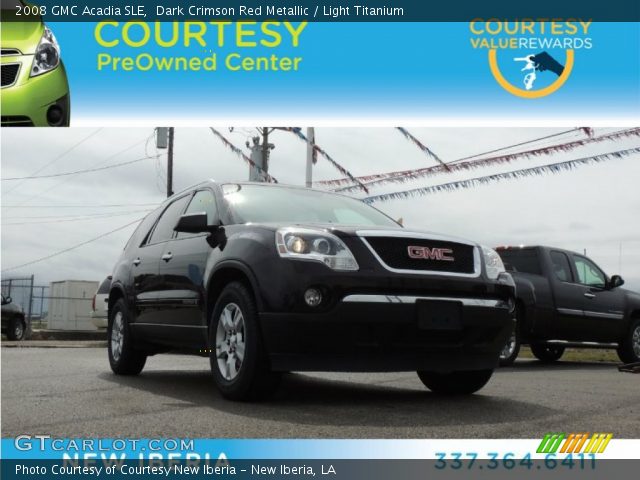 2008 GMC Acadia SLE in Dark Crimson Red Metallic