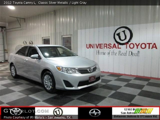 2012 Toyota Camry L in Classic Silver Metallic