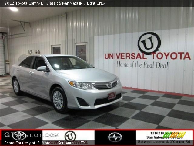 2012 Toyota Camry L in Classic Silver Metallic