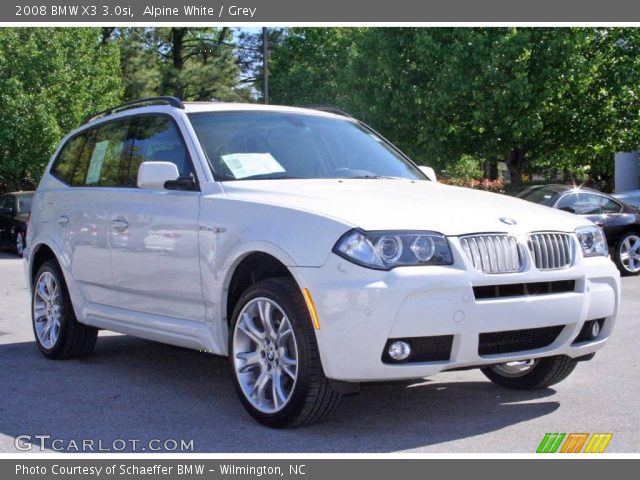 2008 BMW X3 3.0si in Alpine White