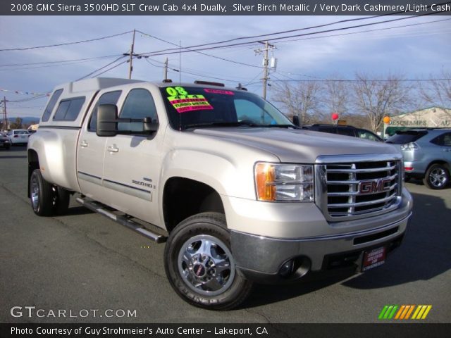 2008 GMC Sierra 3500HD SLT Crew Cab 4x4 Dually in Silver Birch Metallic