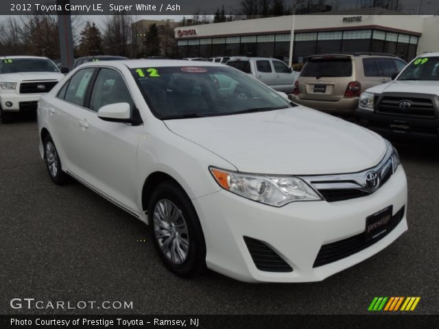2012 Toyota Camry LE in Super White