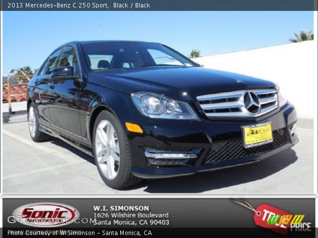 2013 Mercedes-Benz C 250 Sport in Black