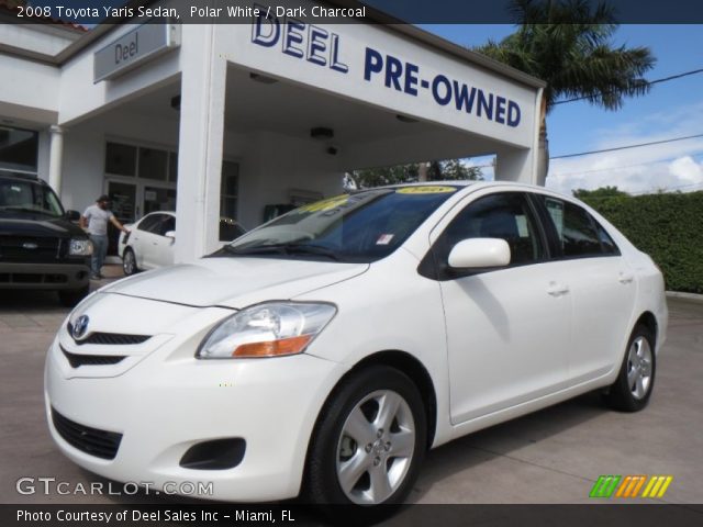 2008 Toyota Yaris Sedan in Polar White