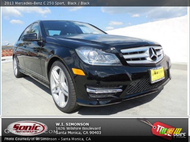 2013 Mercedes-Benz C 250 Sport in Black