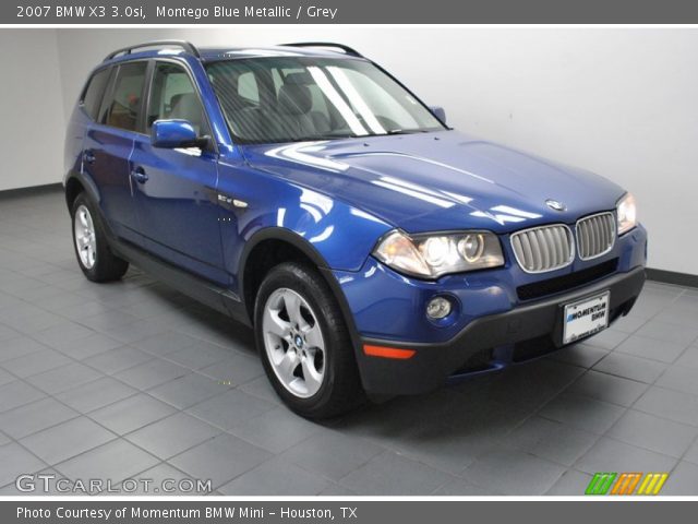 2007 BMW X3 3.0si in Montego Blue Metallic