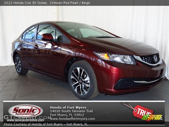 2013 Honda Civic EX Sedan in Crimson Red Pearl