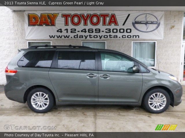 2013 Toyota Sienna XLE in Cypress Green Pearl