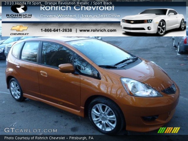 2010 Honda Fit Sport in Orange Revolution Metallic