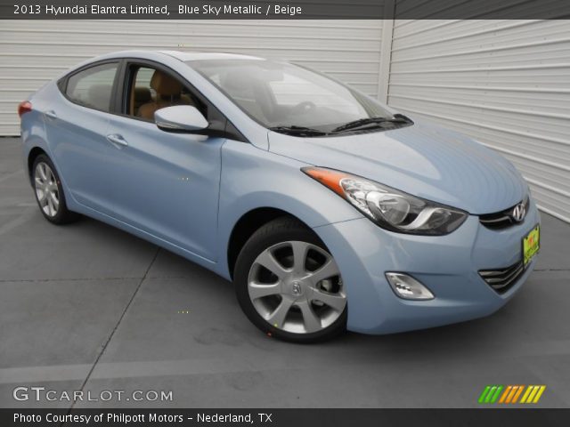 2013 Hyundai Elantra Limited in Blue Sky Metallic